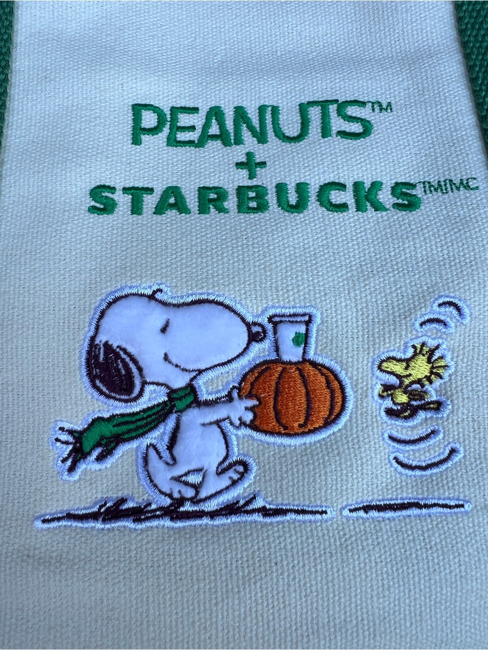 NWT Starbucks Peanut Canvas Tote Bag - Picture 3 of 8